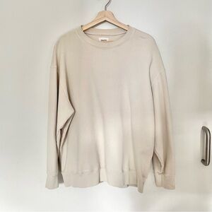 mate the label oversized fleece sweatshirt